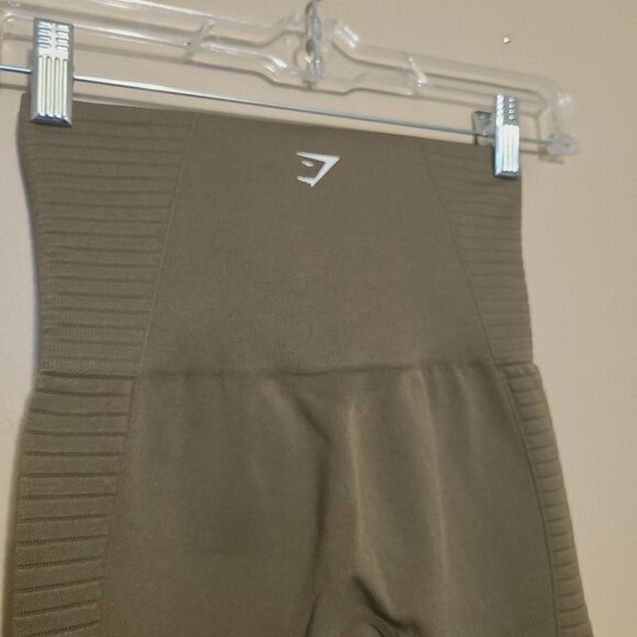 Gymshark | Women's Olive Green Energy Seamless Leggings (Size XXS) - Picture 7 of 11